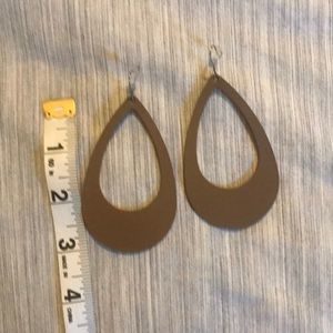 Nickel & Suede Jewelry - Nickel and Suede Cut-Out Leather Earrings Nickel & Suede Jewelry - Nickel and Suede Cut-Out Leather Earrings